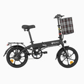 DYU A1F PRO 16" Electric Bike - 250W Motor 36V7.5Ah Battery 30KM Range Disc Brakes - Black